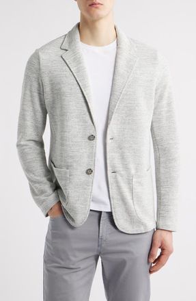 Robert Barakett Sudbury Textured Knit Sport Coat in Light Grey at Nordstrom, Size Xx-Large