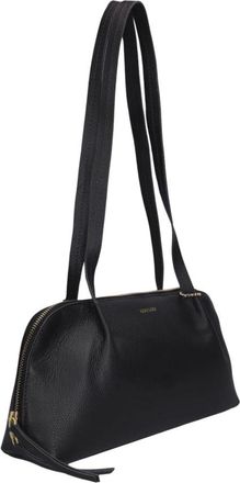 LouLou Essentiels Tassen, Dames, Zwart, ONE Size, Leer, ELO Baguette Tas