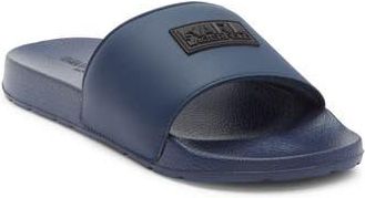 Karl Lagerfeld Paladin-Banded Recovery Slide in Navy at Nordstrom Rack, Size 11