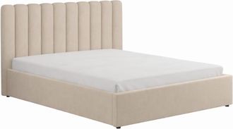 Concept Usine Cama con canap&eacute; abatible 140x190cm de terciopelo beige