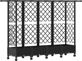 vidaXL Cama Elevada Con Trellis Y Techo Negro 202,5 X 40 X 127 Cm Pp Vidaxl
