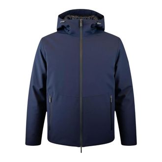 H&egrave;SKIMO Donsjas met capuchon - Heren - Mantels - Blauw - Maat: XL