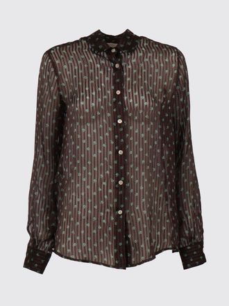 Mazzarelli Camicia Mazzarelli in seta con stampa floreale