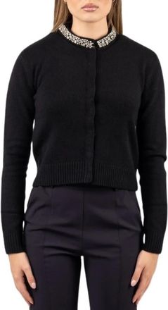 Pinko Cardigan - Dames - Vesten - Zwart - XS - Truien & Vesten