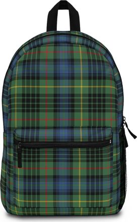 Generic Green Blue Tartan Plaid Backpack | Scottish Plaid School Bag, Multiple, One Size