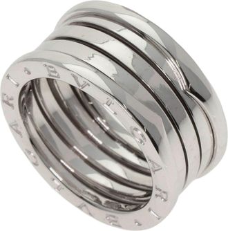 Bulgari White Gold White Gold (18K) Band Ring (Pre-Owned)