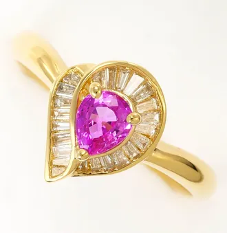 C&A Pink Yellow Gold Yellow Gold (18K) Band Ring (Pre-Owned)