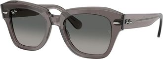 Ray-Ban RB2186 State Street 136971 Womens Sunglasses Grey Size 49