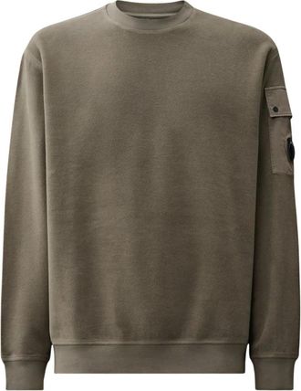 C.P. Company Crew Neck Sweatshirt - Heren - Sweatshirts - Groen - M - Katoen - Hoodies & sweatvesten