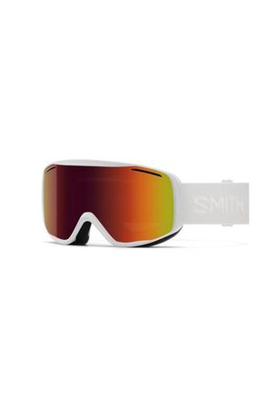 Smith Rally Cylindrical Carbonic-X Small Frame Snow Goggles in White /Red Sol-X Mirror at Nordstrom