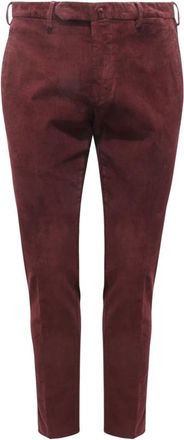 Santaniello 504T-Evo Fluwelen Broek - Heren - Slim Fit Broeken - Rood - S - Broeken