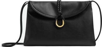 Bottega Veneta Medium Liberta Leather Shoulder Bag in Black-M Brass at Nordstrom