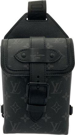 Louis Vuitton Black Coated Canvas Shoulder Bag (Pre-Owned)