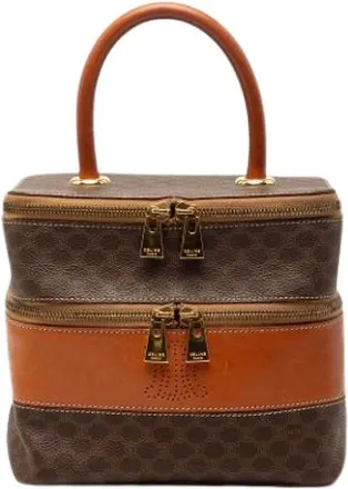 Celine Pre-owned Handbags, female, Brown, Size: ONE SIZE Pre-owned Vanity Bag