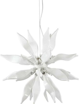 Ideal Lux Ideal Lux Leaves - 8 Light Medium Ceiling Pendant White, G9