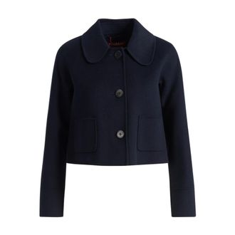 Max Mara Light Jackets, female, Blue, Size: XS Jackets