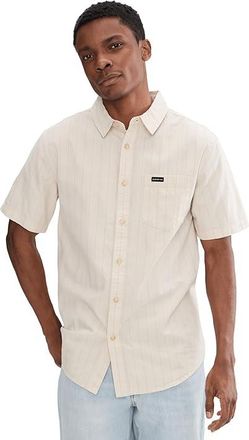 Quiksilver Dobby Stripe Classic Woven Mens Clothing Bone White : 2XL, Cotton