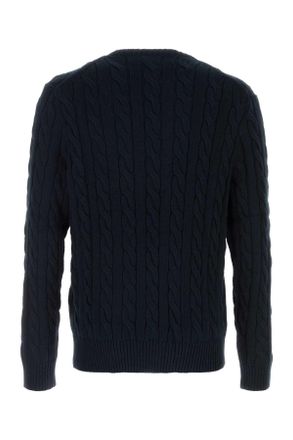 Polo Ralph Lauren Mens Dark Blue Cotton Sweater Hunternavywc8135pp Exterior: Maglieria