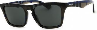 Burberry Dark Grey Square Mens Sunglasses BE4434 414787 57