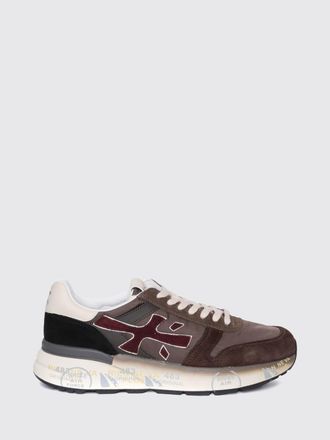 Premiata Mick Suede and Nylon Low-Top Sneakers with Contrast Logo