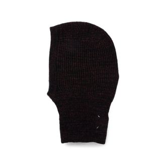 Maison Margiela Four Stitches Beanie - Dames - Hoeden - Zwart - S - Katoen - Accessoires