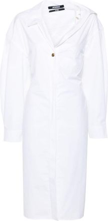 Jacquemus La Robe Chemise dress - women - Cotton - 40 - White