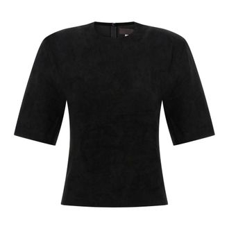 Stouls Overhemden, Dames, Zwart, S, Su&egrave;de, Luv T-shirt met korte mouwen