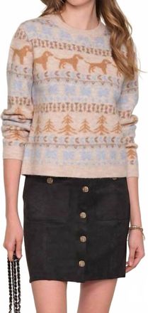 Heartloom Priya Long Sleeve Sweater In Ivory