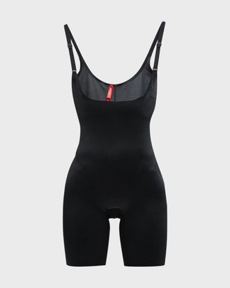 Spanx shape Invisible Open-Bust Mid-Thigh Bodysuit
