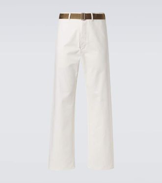 Plan C Belted straight jeans