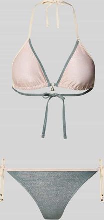 Banana Moon Banana Moon Bikini mit wattierten Cups und seitlicher Schn&uuml;rung in Altrosa, Gr&ouml;&szlig;e XL