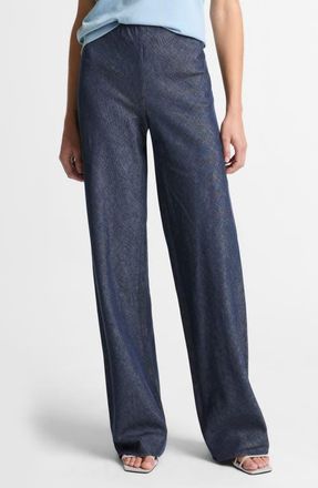 Vince Colette Wide Leg Chambray Pants in Indigo at Nordstrom, Size Xx-Small