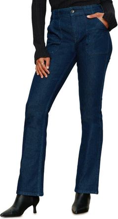 Sanctuary Hayden Utility Bootcut Jeans in Plot Twist Blue at Nordstrom, Size 25
