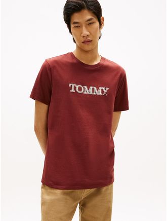 Tommy Hilfiger Mens Tommy Graphic Logo T-Shirt - Red - XXXL