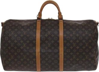 Louis Vuitton Pre-owned Weekend Bags, female, Brown, Size: ONE SIZE Pre-owned Vintage Monogram Keepall Travel Bag