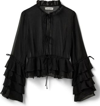 Sofie Schnoor Overhemden, Dames, Zwart, L, Blouses