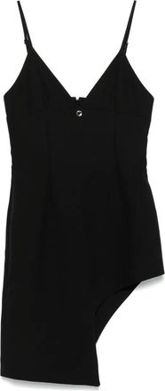 Coperni Abito corto asimmetrico - Nero