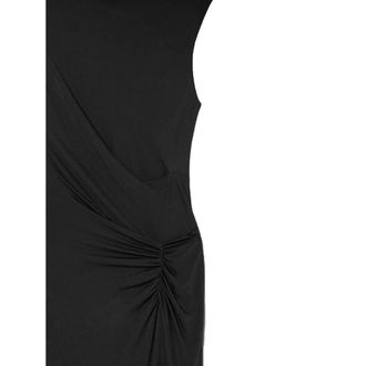 SIMKHAI Gathered Sleeveless Midi Dress - Black