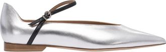 Lella Baldi Ballerine Th&eacute;a a punta in pelle - - Shoes - Donna - Grigio - 37 EU