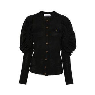 Vivienne Westwood Dames, Truien, Zwart, Maat: M Wol