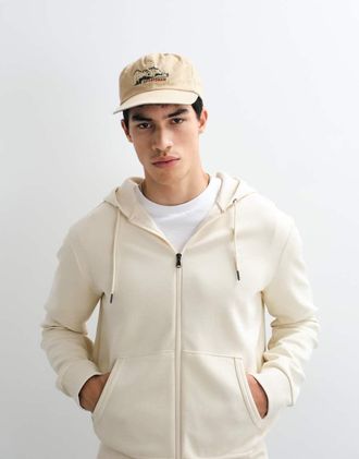 Polo Ralph Lauren Felpa a maniche lunghe color crema con logo-Neutro