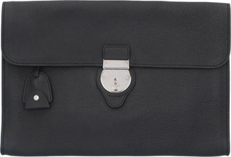 Gucci Black Leather Clutch Bag (Pre-Owned)