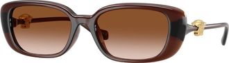 Versace VE4504D Asian Fit 533213 Womens Sunglasses Brown Size 56