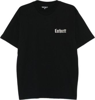 Carhartt Work in Progress Black Crewneck Logo Print T-shirt