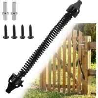OEM Cierrapuertas Ajustable Con Resorte De 36 Cm - Acero Al Carbono - Sistema De Cierre Silencioso - Para Puertas Y Portones De Madera - Crezuo