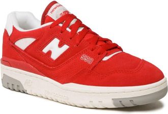 New Balance Mens 550 Sneakers, Red, 10