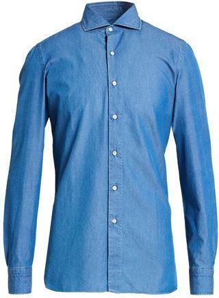 LUIGI BORRELLI NAPOLI TOPWEAR - Denim shirts on YOOX.COM
