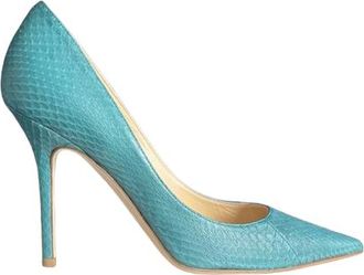 Jimmy Choo London Blue Elaphe Matt Pumps Size 37