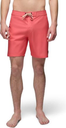 Prana Fenton Board Shorts in Guava at Nordstrom, Size 34