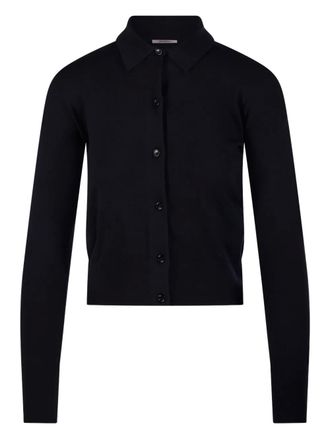 Max Mara buttoned collared cardigan - women - Fabric - S - Blue